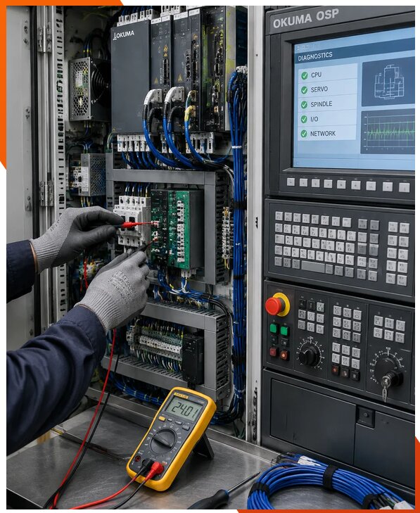 Ремонт систем ЧПУ Okuma OSP в Отрадном